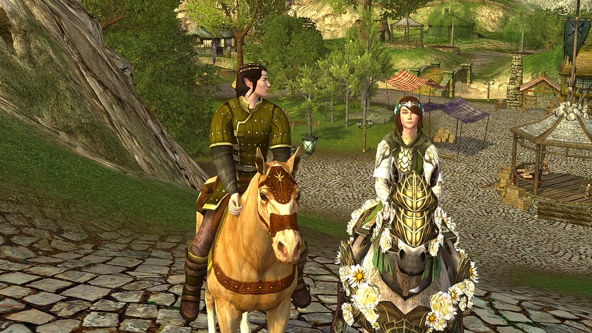 "Why are we in this Bree-land village, Glin?" Caethir asked.N'wyn chuckled."You've never seen my, erm, home, here have you?" she asked"This isn't your home, though?" he questioned."I know, call it, my hideaway then. Come on." #lotrofamily  #lotro  @lotro