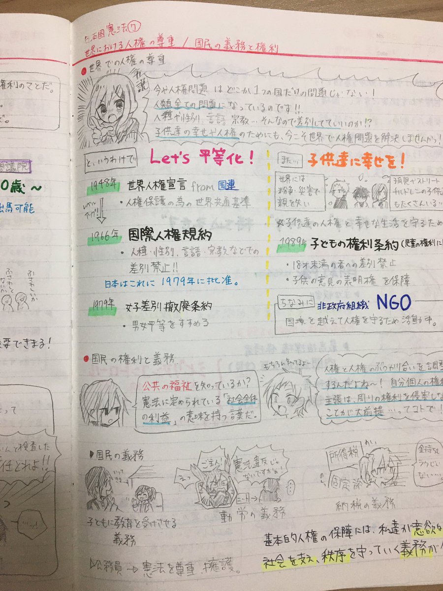 せいるふろっぐ 多忙 中学の時の自主学習ノートが出てきた