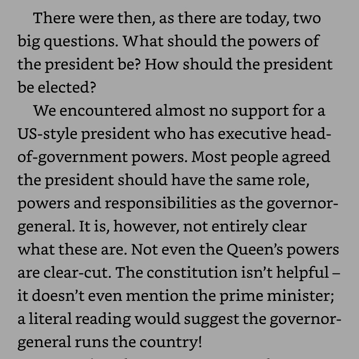 First thing back: oh wait running a government is difficultSays the former PM? In his memoir? Secondly lol at the “we want the same thing basically but with autonomy, also let us welcome you all to the land you stand on” which.