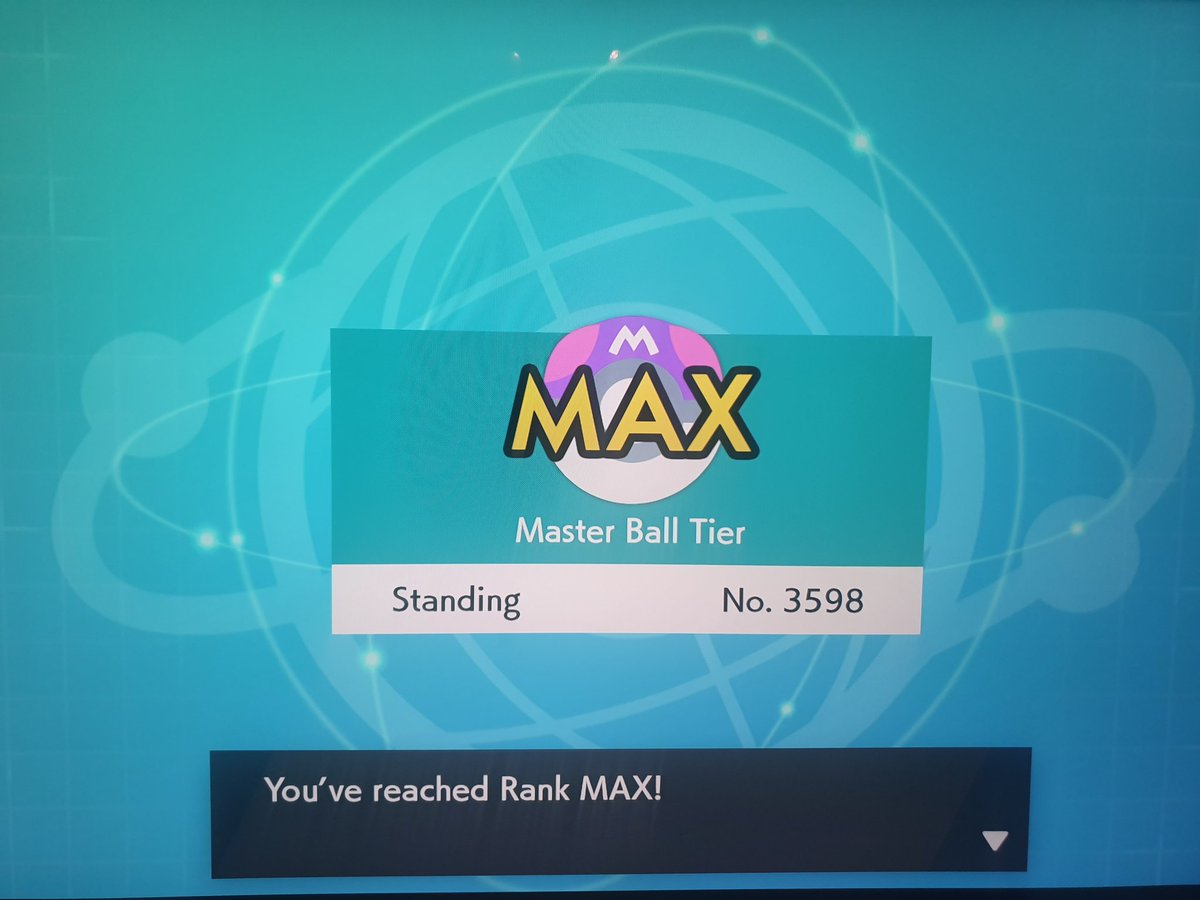 Started to play a little Pokemon VG  and hit Masterball tier going 24-11