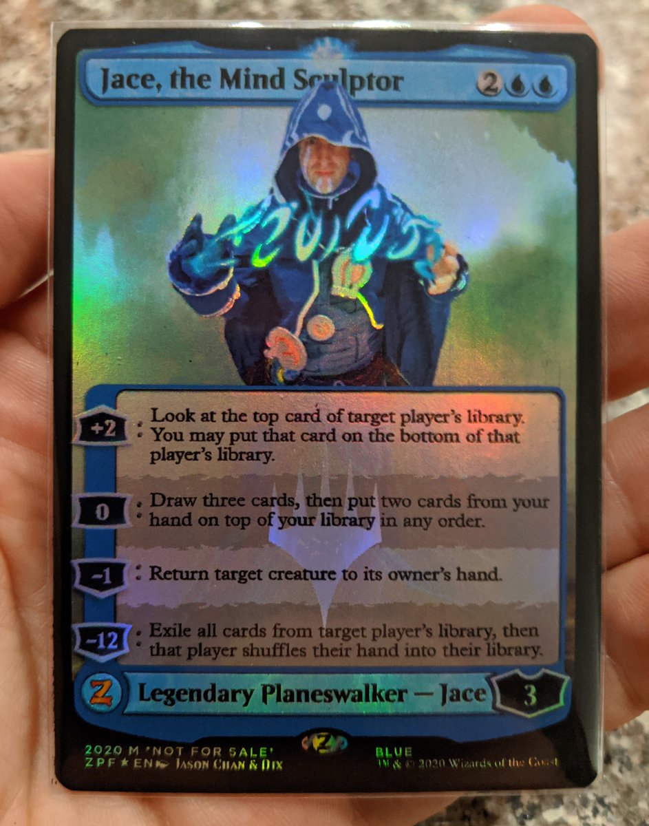 dixonij's tweet photo. @Card_Kingdom Probably the most recent addition to my collection is this gem of a @TheProxyGuy alter for many a reason:
A) TPG rules
B) A memento of my first time ever cosplaying
C) A reminder of how much fun #MTGReno was before the world went sideways
D) Gotta bling out the CanLander deck! https://t.co/QZMKcKi5BT