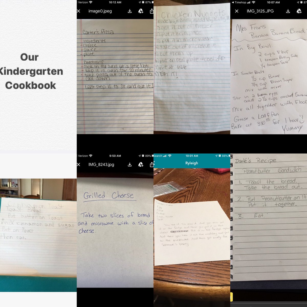 My kindergarten class cookbook 😂😂 #bctigers