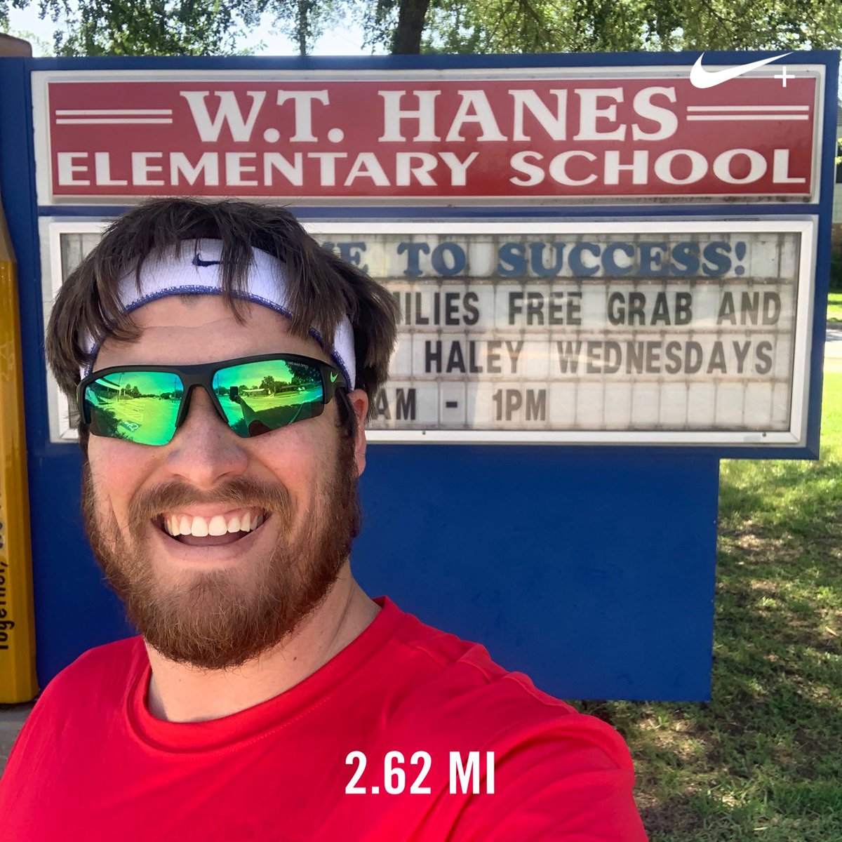 CoachQSays's tweet photo. Perfect weather for a #NorthIrvingRun today! Visited #Hanes and #ThomasHaley today. I think these are the last of the #NorthIrving schools to visit.
#runtoschoolchallenge #runningirvingisd #36schoolsin30days #27down9togo https://t.co/SvcoqNCTcG