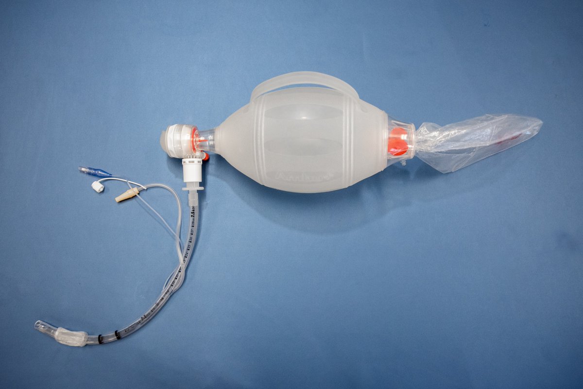 rescuevent's tweet photo. The Bag-Valve-Tube apparatus is key for manual ventilation.  Our free online tutorial can rapidly train hospital employees or volunteers to provide manual ventilation in the event of a ventilator shortage.
 #COVID19 #ventilators https://t.co/IwXgl6SSwn