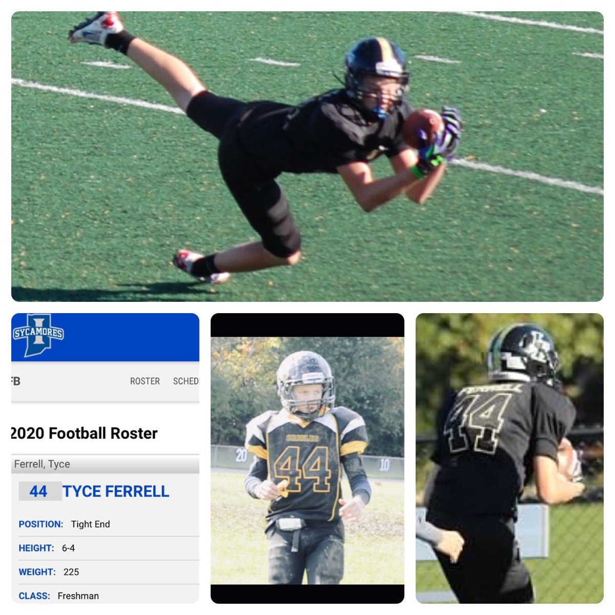 lferrell22's tweet photo. F -E - dbl R - E - dbl L and officially dbl 4. Something special brewing #44 🏈 love it & so proud of @TyceFerrell #ownitkid #dad22 #sis20 #mule44 https://t.co/J9vN4wuR6p