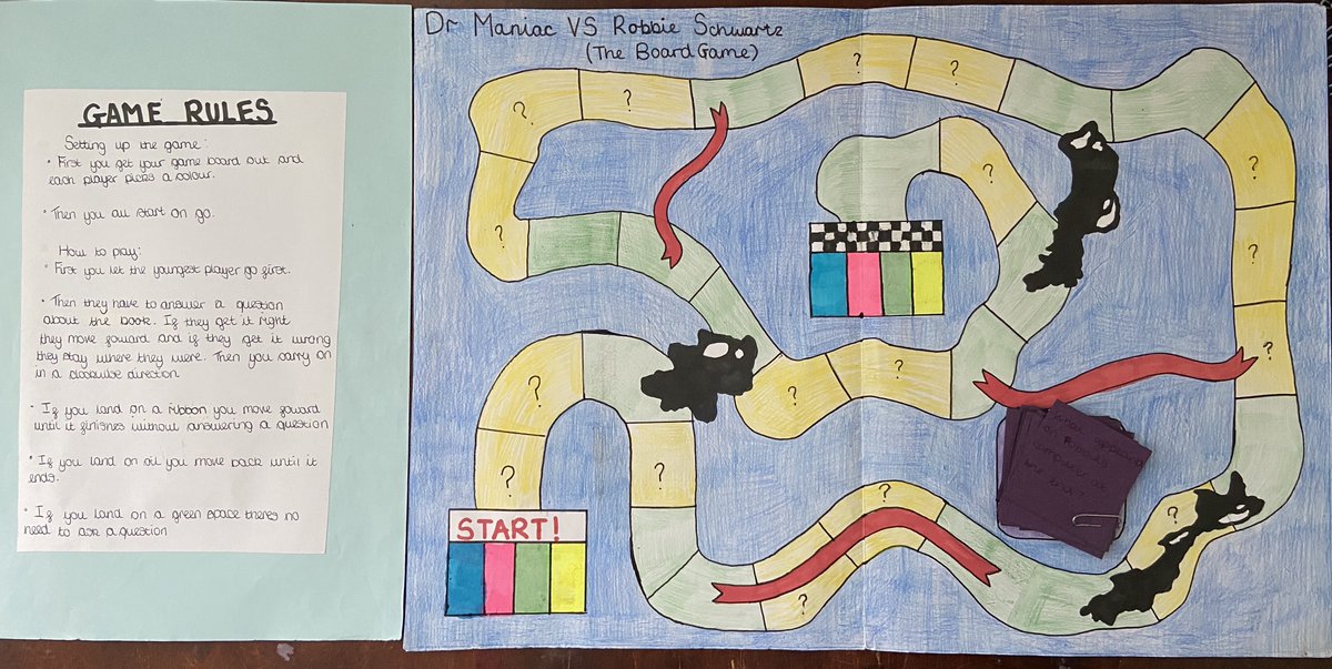 ChertseyHighEng's tweet photo. If you are ‘board’ during this lockdown… why not try our ‘bored’ games?🎲Board games created by our CHS pupils based on their favourite reading book! #boardgames #englishhomework #creativetask #letthegamebegin https://t.co/s87hy0OvWA
