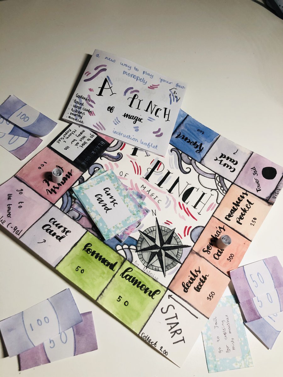 ChertseyHighEng's tweet photo. If you are ‘board’ during this lockdown… why not try our ‘bored’ games?🎲Board games created by our CHS pupils based on their favourite reading book! #boardgames #englishhomework #creativetask #letthegamebegin https://t.co/s87hy0OvWA