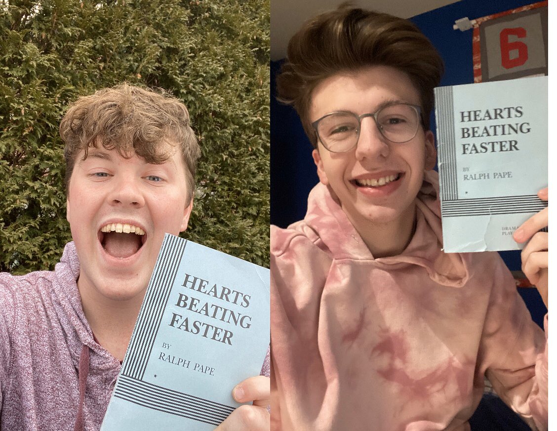 ACT_KU's tweet photo. Exciting news! 
Due to COVID-19 we had to cancel our spring performance of Hearts Beating Faster. Today we got the rights for the show to go on September 10-12! Your directors are pumped and ready to start again! https://t.co/GX9iXgo3Fb