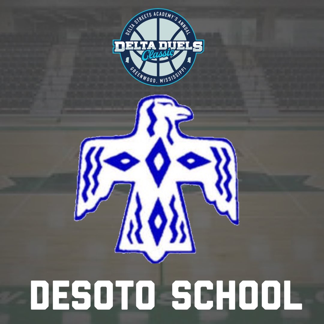 Welcome to the Duels

🏀 DeSoto School (Ark) 🏀

Coach: Eddie Phillips
Division: MAIS 1A
Record: 25-7
Result: MAIS 1A Runner-Ups

Players to Watch:
Will Whaley 6’1 JR F
Nash Von Kanel 5’11 JR G