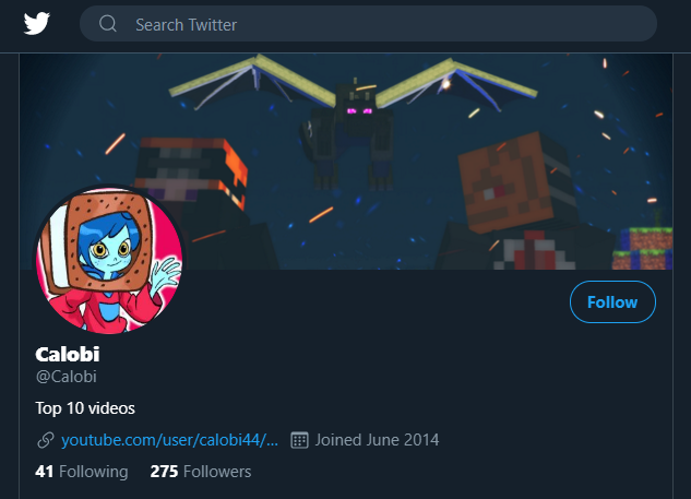 Surprisingly there are still many remnants from this period. He still has a profile on the Pixel Gun 3D forums (which actually gives us his birth date) and even his current Twitter banner is still from this period