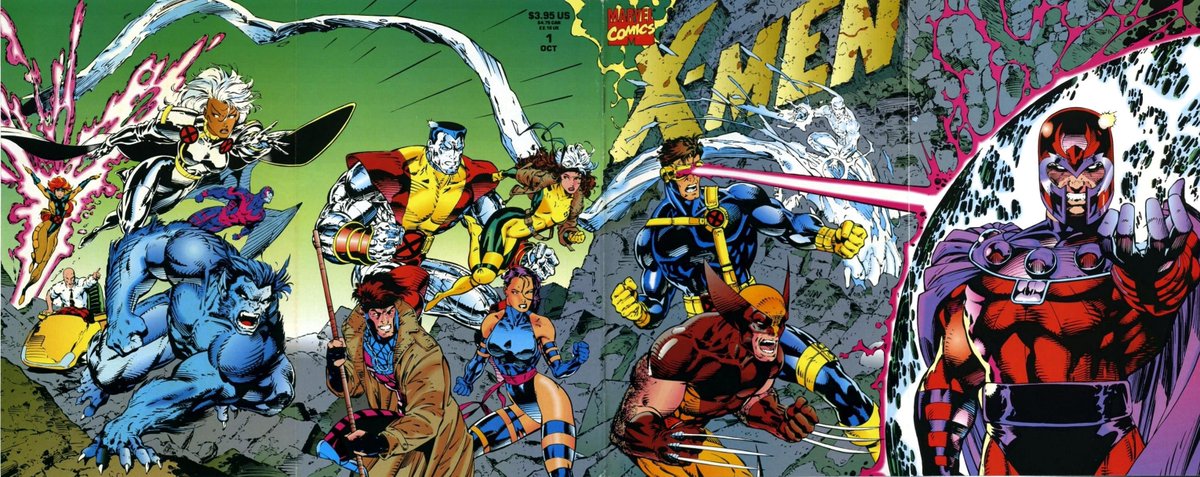 Let’s not forget the iconic 4 part X-Men number one cover by  @JimLee!