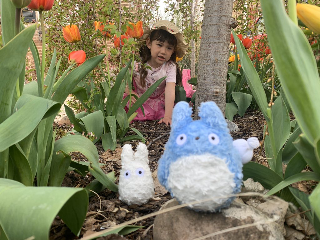 RossChambless's tweet photo. Chasing Totoro through the flowers. @GettyMuseum #GettyMuseumChallenge https://t.co/fmYtGsZgn8