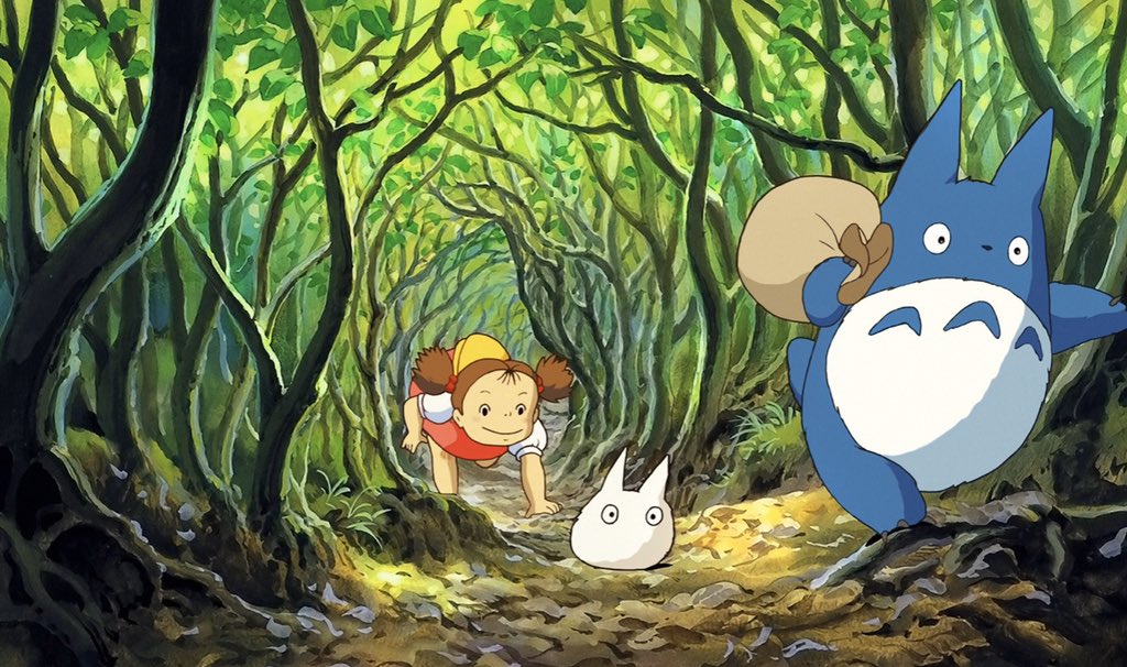RossChambless's tweet photo. Chasing Totoro through the flowers. @GettyMuseum #GettyMuseumChallenge https://t.co/fmYtGsZgn8