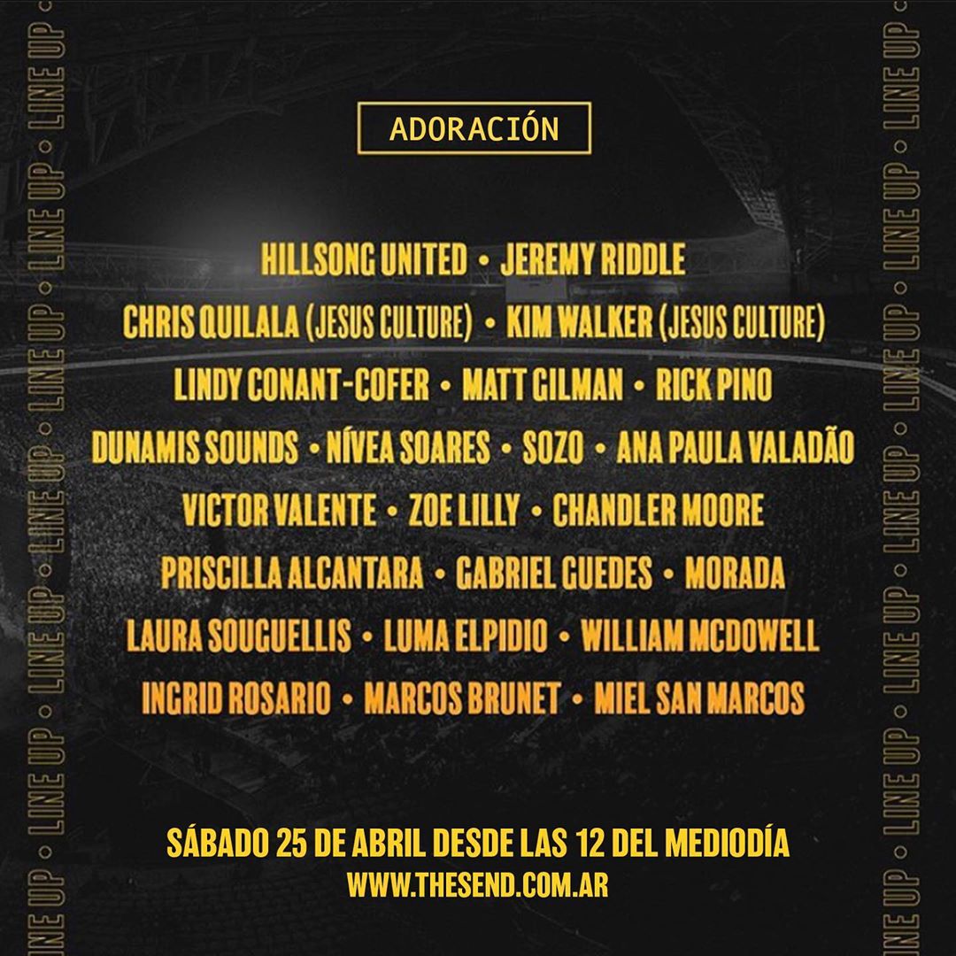¡ Se terminó la ansiedad ! 💥

Conoce a todos los oradores y adoradores que serán parte del The Send Online!

Disfruta y etiqueta a tus amigos para que también sean parte.

#TheSend #TheSendArgentina #TheSendBrasil #TheSendOnline 

@thesend <a href="/TheSendArg/">The Send Argentina</a> <a href="/TheSendBrasil/">THE SEND</a>