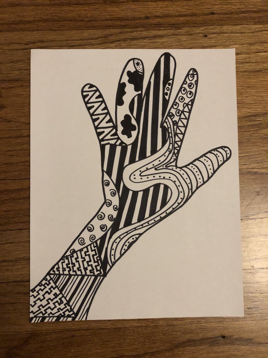 ClarksonMFS's tweet image. A student showed up to my office hours today and asked if I wanted to do an art project while we chatted. It was a lot of fun! #VirtualMFS