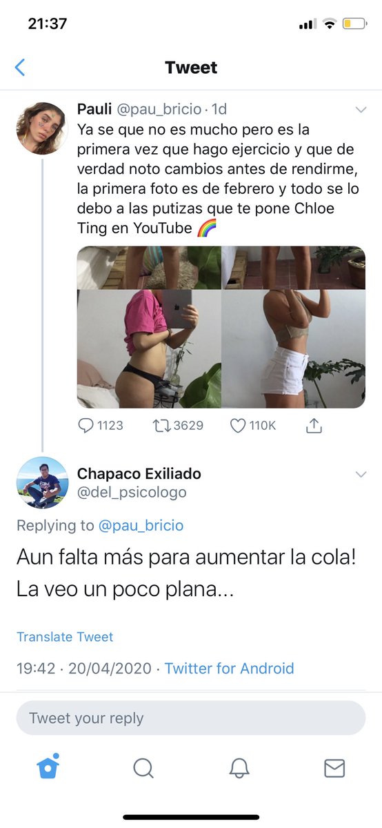 Micaelaibnz's tweet photo. el exigente https://t.co/srjBywoZPd