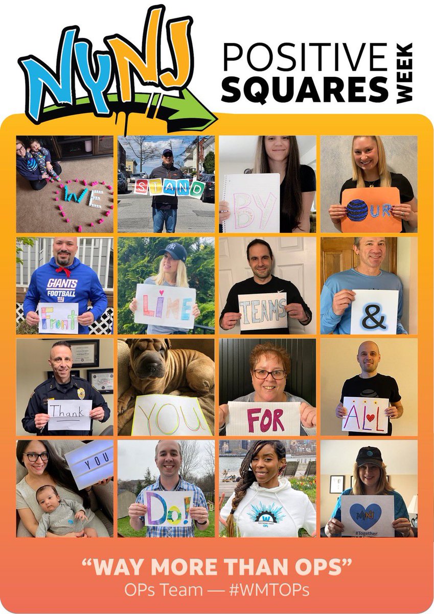 #WayMoreThanOps starting your week off with a smile! #NYNJPositiveSquaresWeek Can’t wait to see everyone’s message!