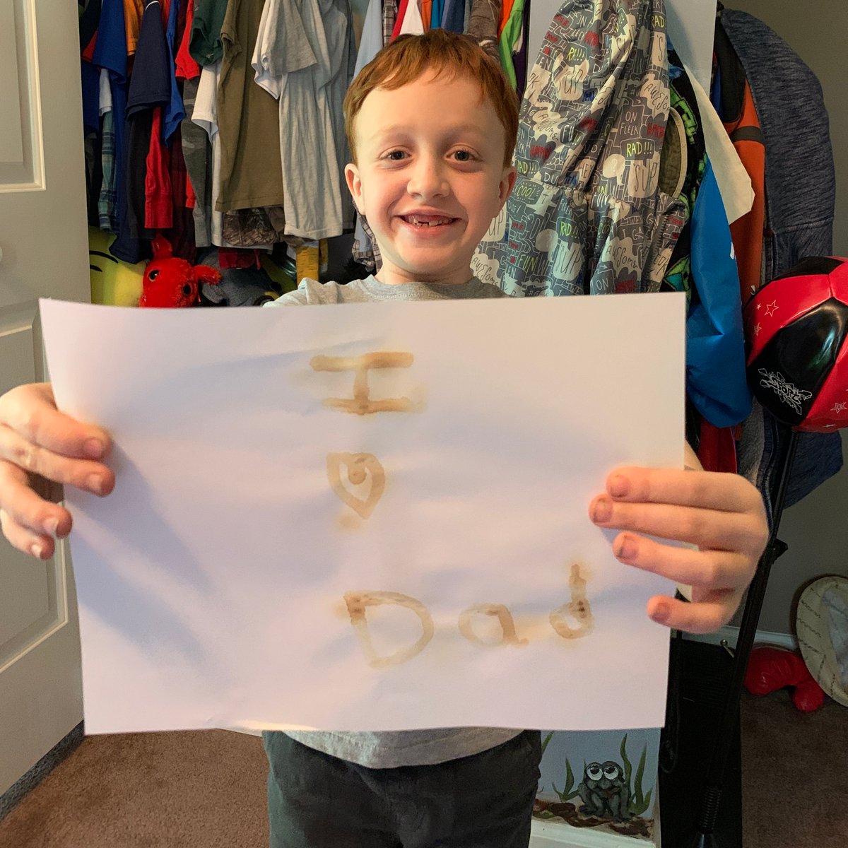 SESMrsSharon's tweet photo. Wyatt chose to create his own invisible ink message from our Focus Choice board! Great job, Wyatt! #SCPSStrong   
@SEdolphins https://t.co/WE9bQaTCWN