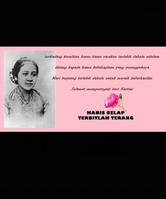 Selamat Hari Kartini untuk wanita hebat <a href="/RiaRicis/">SAYANG</a> dan untuk seluruh wanita tangguh  di dunia dan di Indonesia ❤️🌹
