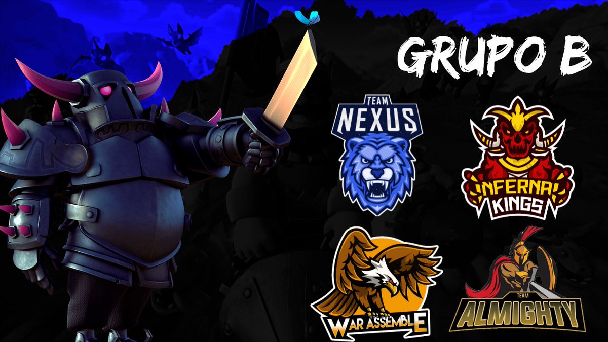 ¡Grupo B De la Nexus Cup!
Encuentros picantes nos traera este grupo 🔥

- @TeamNexus_GG
- <a href="/InfernalKingsGG/">Infernal Kings</a>
- <a href="/TAlmightyGG/">𝕋𝕖𝕒𝕞 𝔸𝕝𝕞𝕚𝕘𝕙𝕥𝕪⚔️🛡️ 🧡</a>
- <a href="/AssembleWar/">War Assemble #NoFear🔝</a>