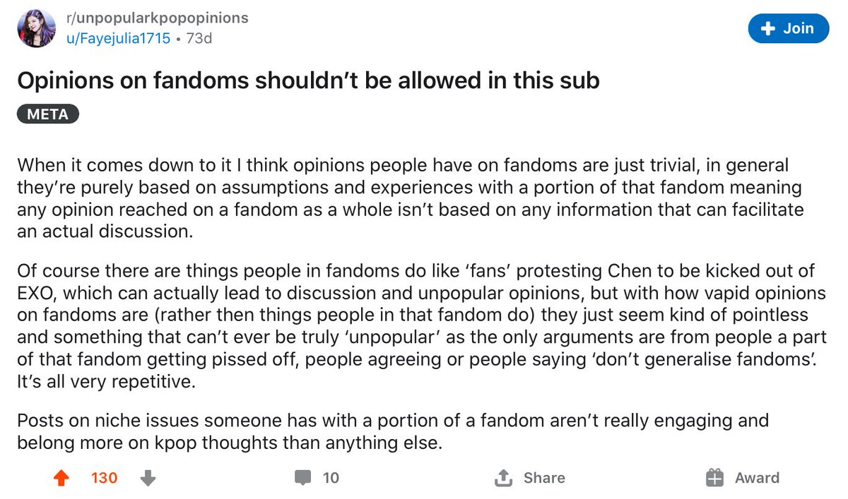 the only posts on r/unpopularkpopopinions that deserve rights: a thread