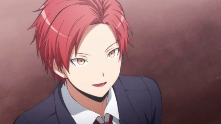 anime boy with red hair