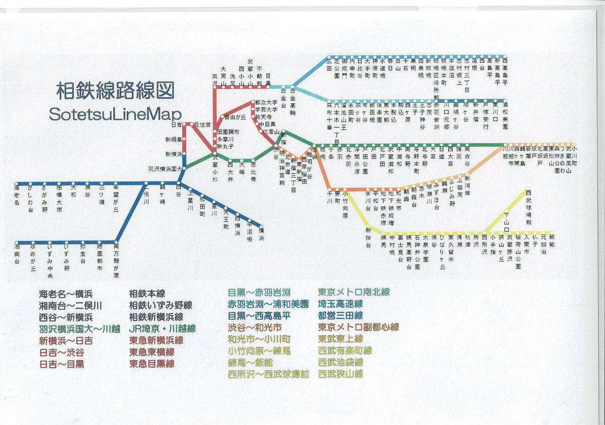 相鉄線 路線図