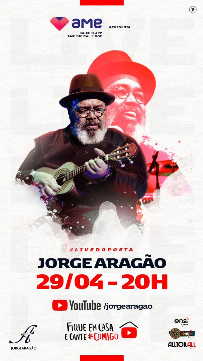 jorgearagao's tweet photo. Estão prontos pra nossa Live dia 29/04? #LiveDoPoeta https://t.co/45xjQF0Lh6