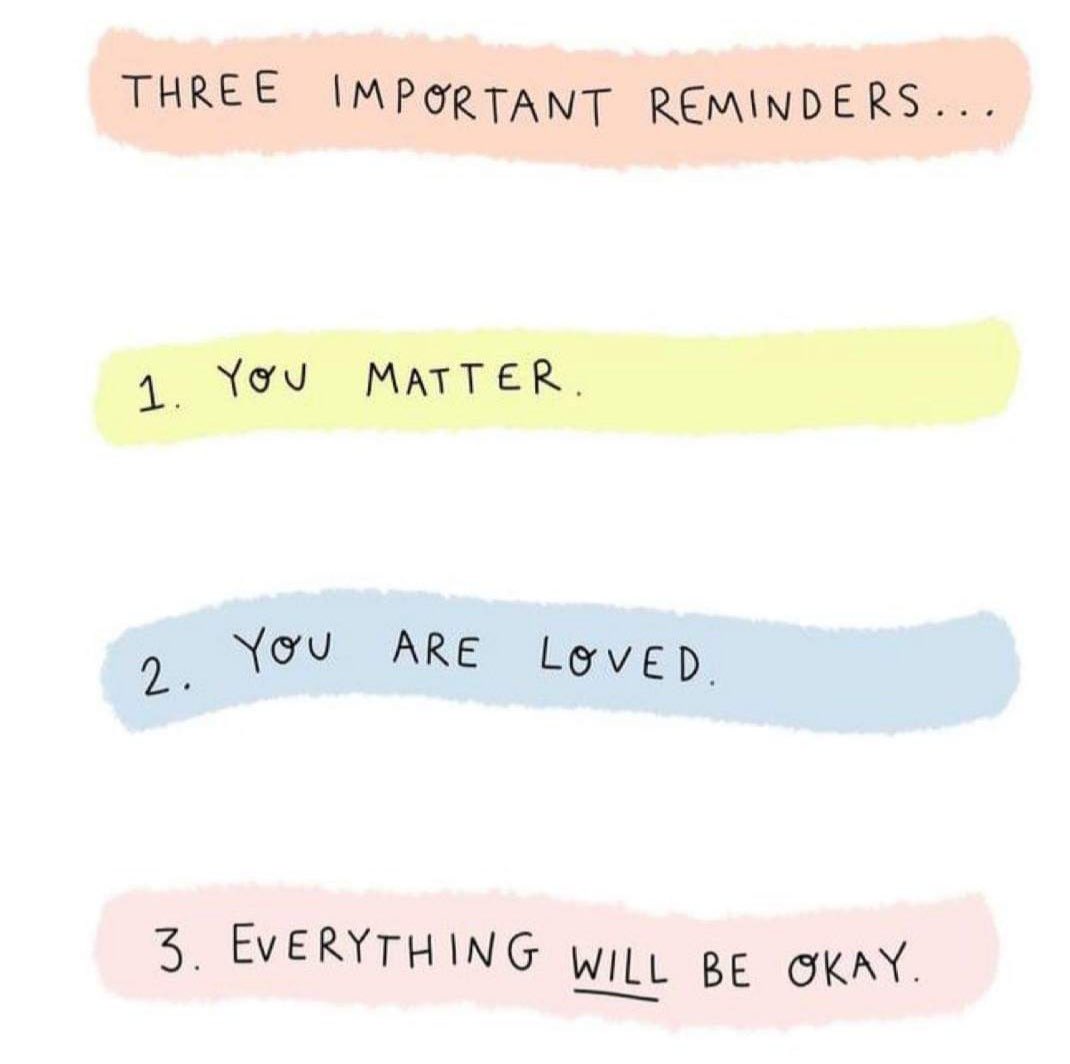 Remember these things!  ❤️