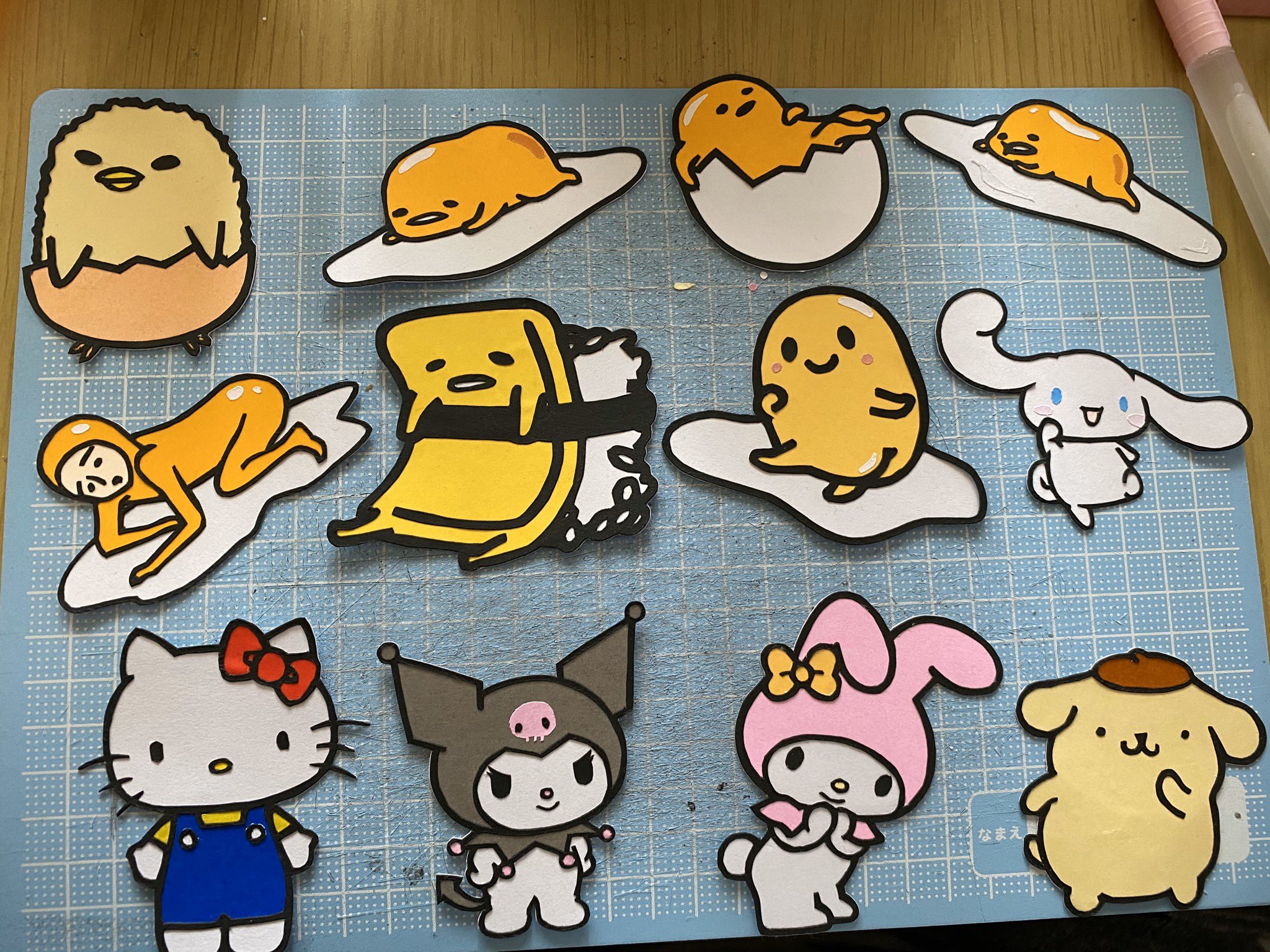 Miya サンリオキャラのカラー切り絵をやってみました 今度はもうちょっと難易度上げてやってみたいな サンリオ キティちゃん マイメロ クロミちゃん シナモンロール ポムポムプリン ぐでたま ぐでちゃま しゃきぴよ たまごすし にせたまさん Miya サンリオキャラのカラー切り絵をやってみました 今度はもうちょっと難易度上げてやってみたいな サンリオ キティちゃん マイメロ クロミちゃん シナモンロール ポムポムプリン ぐでたま ぐでちゃま しゃきぴよ たまごすし にせたまさん
