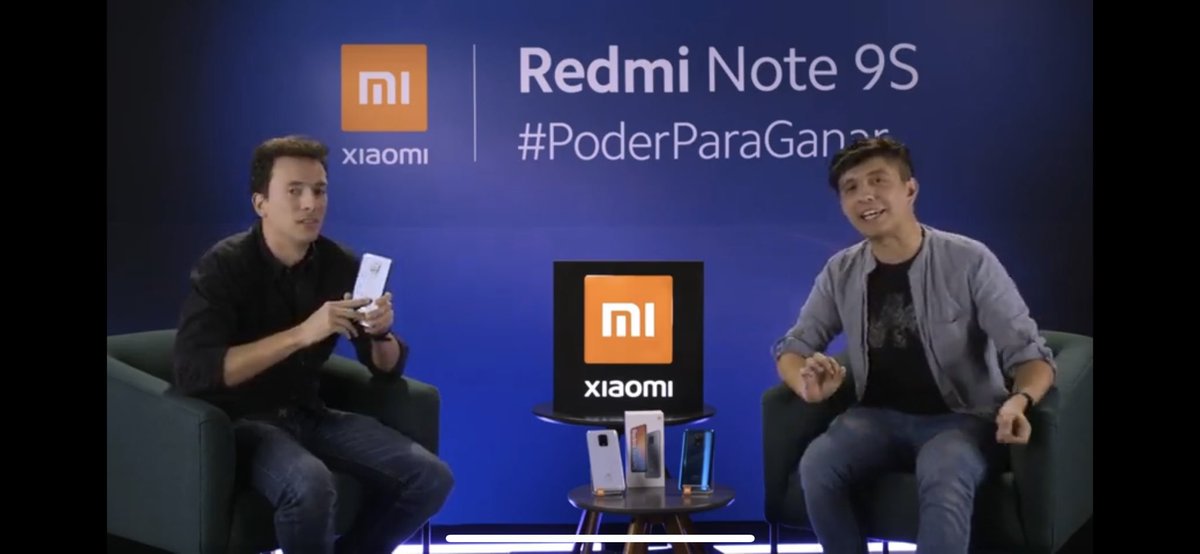 totacion's tweet photo. Viendo a mi amigo @japonton en la presentación del nuevo #RedmiNote9S @XiaomiMexico @XiaomiColombia #PoderParaGanar https://t.co/VE4eZnlnlH https://t.co/zyuS0LmoEd