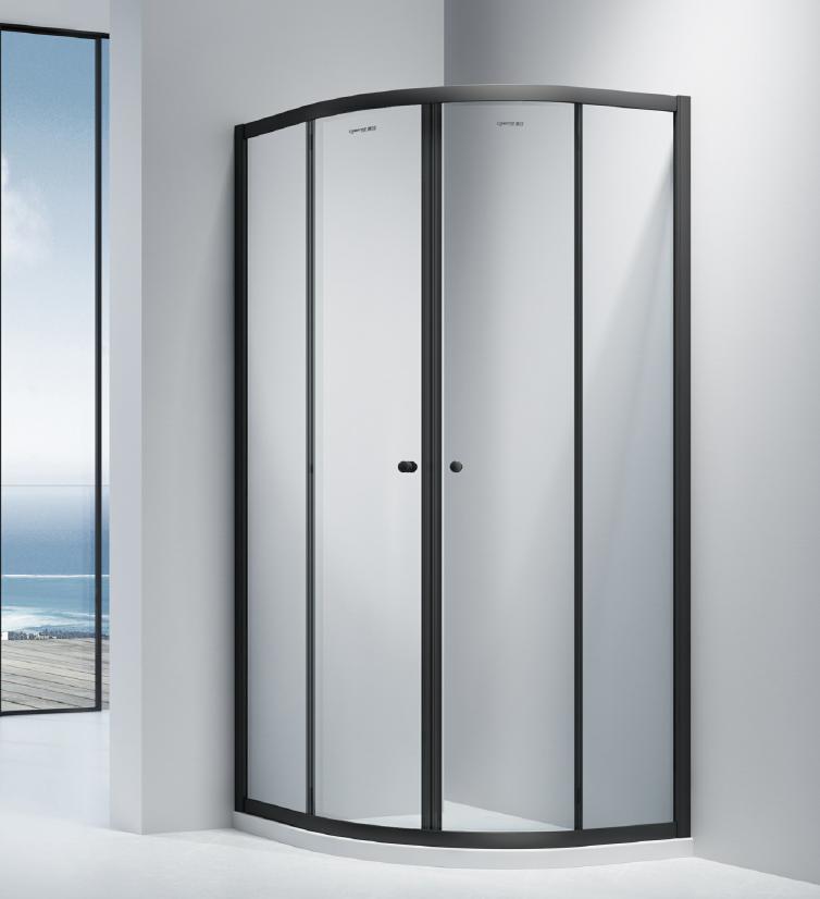 BEST PRICE

Classic quadrant silding door shower enclosure with 6 mm tempered glass

All aluminium profile full frame in matte black

Roller with square base and zinc alloy small handle