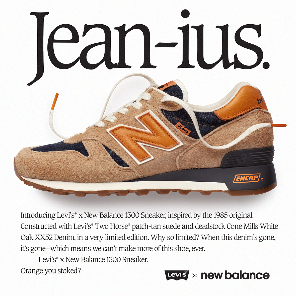 Levis_kor's tweet photo. [#EVENT]4월 24일(금) #뉴발란스 M1300 시리즈 35주년 기념 Levi's® x New Balance M1300LV 출시!

📍 기간｜20.04.24 – 20.04.25
📍 발표｜20.04.29 (*당첨자 개별 연락)

* #리바이스 공식 온라인몰 가입자에 한하여 진행
* 1인 1족 한정 사이즈 선착순 재고 소진 시 마감

#NewBalance #LiveinLevis https://t.co/QeBYtCTBjd