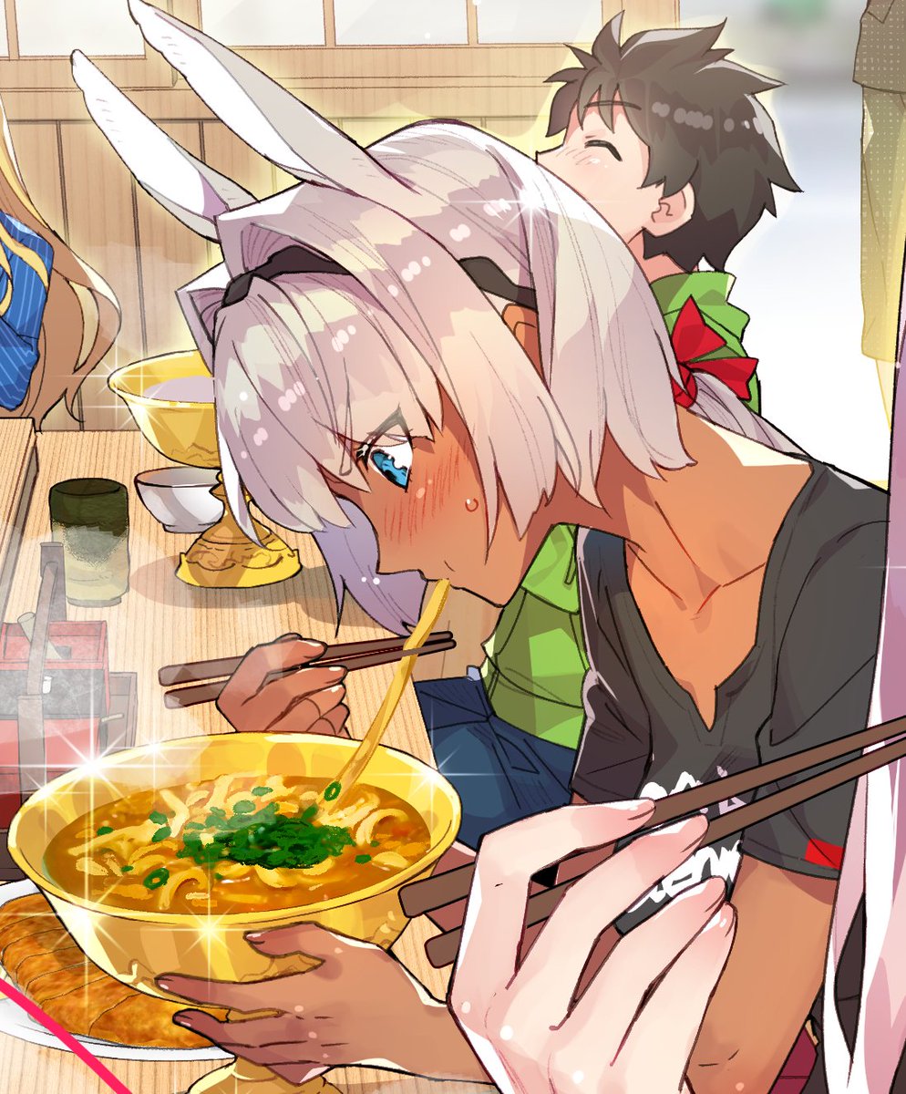 Fgo 聖杯でカレーうどんをすするカイニスたち