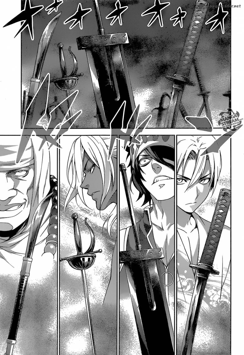 Like maybe the mangaka just really wanted to draw some samurai shit but swords representing Somas experiences and trials along the way and literally giving him new "weapons" to cook with? And each tailored to the character he learned from? Inject that goodness right into my veins
