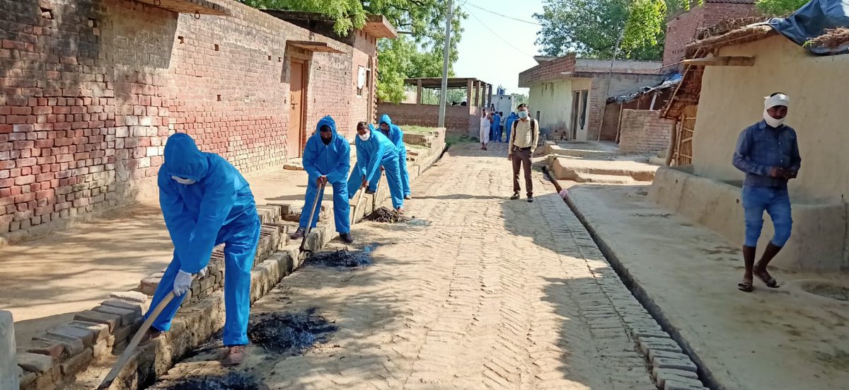 जनपद हरदोई में सफाई अभियान ग्राम पंचायतो में