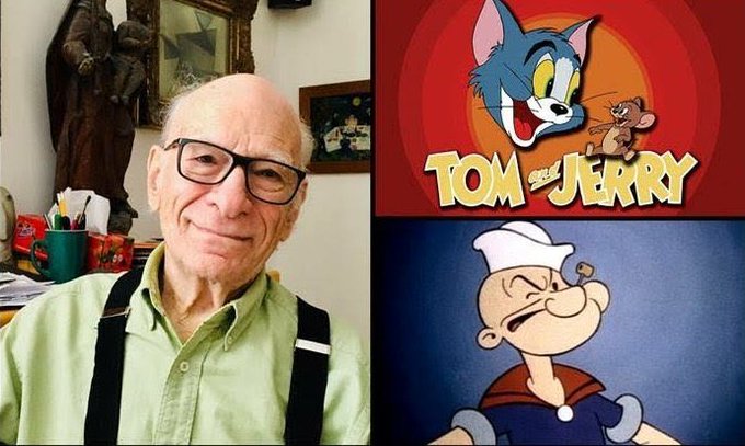 ThankYou Gene Deitch (1924 – 2020), The Director of popular comedy animation series ”Tom and Jerry” &amp; "Popeye". 

Rest In Peace 💐💐

#GeneDeitch #TomandJerry #popeye #animation
