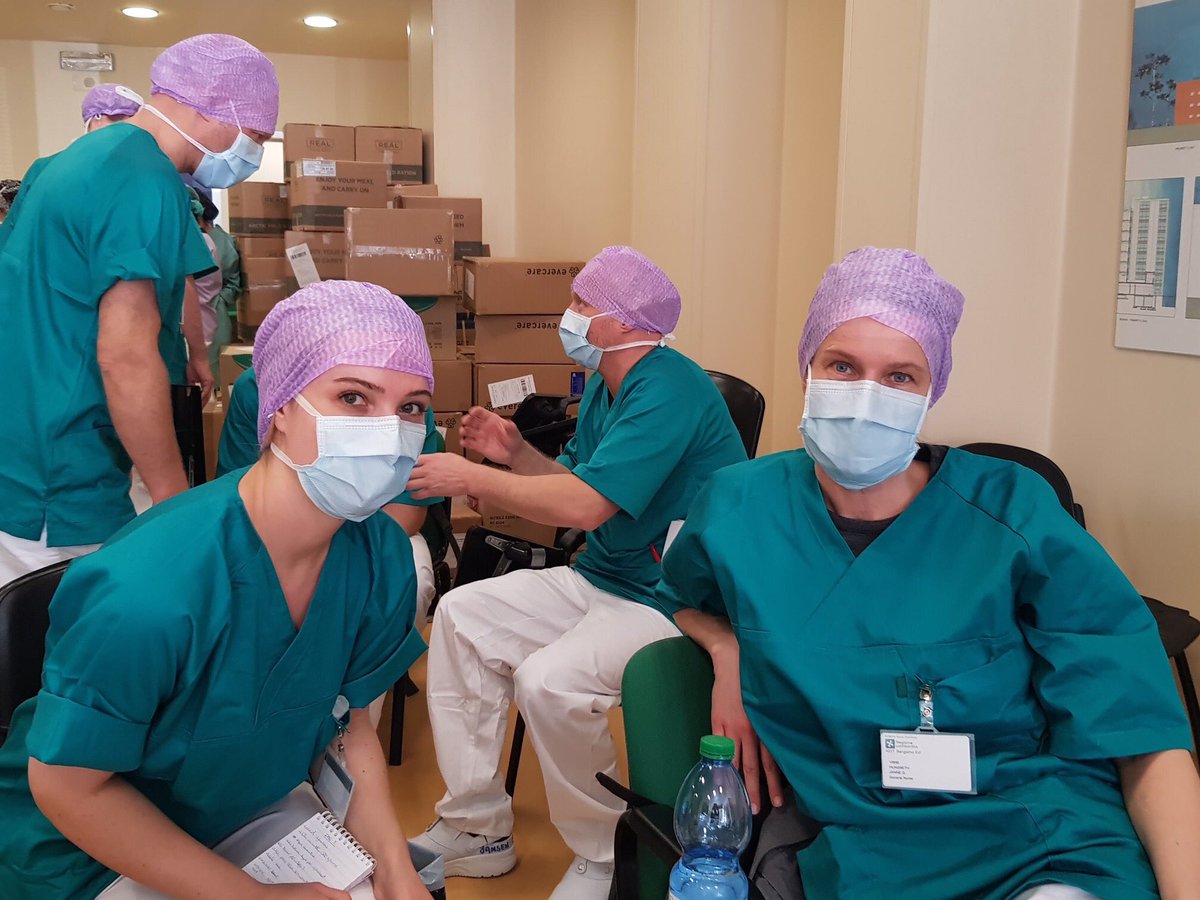 EU_Commission's tweet photo. A Norwegian team of doctors and nurses, deployed through the EU Civil Protection Mechanism, are helping their Italian colleagues fight #coronavirus in the Bolognini hospital near Bergamo.

This is European solidarity at its best.

#StrongerTogether https://t.co/VdKUG0wAXT