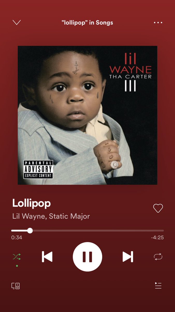 DAY 18 : song the year i was born . litte wayne is a legend . nothing else i realy need to say . the chorus is so catchy she wanna lick lick lick me like the lolly pop . LMAO . the beat is cool it sounds like im on a spaceship . love it so much bro its a classic forsure