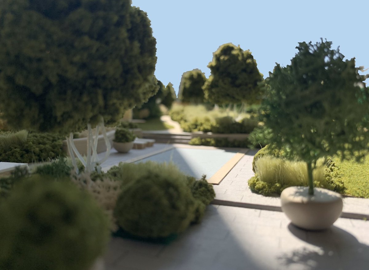 TomHillDesign's tweet photo. Photos taken from inside the model at eye height can really help the client  get a feel for the garden https://t.co/IxicLWuukh