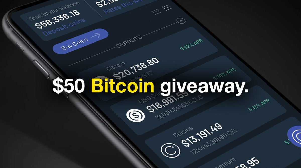 ScottLEOWarrior's tweet photo. $50 #Giveaway

🔥Follow @CelsiusNetwork &amp;  @Mashinsky
🔥Like &amp; Retweet

Only those 2 steps 😎

Please dont worry if you dont want #BTC i will pay by paypal

Random winner picked 28th April https://t.co/TTaTukrh7e
