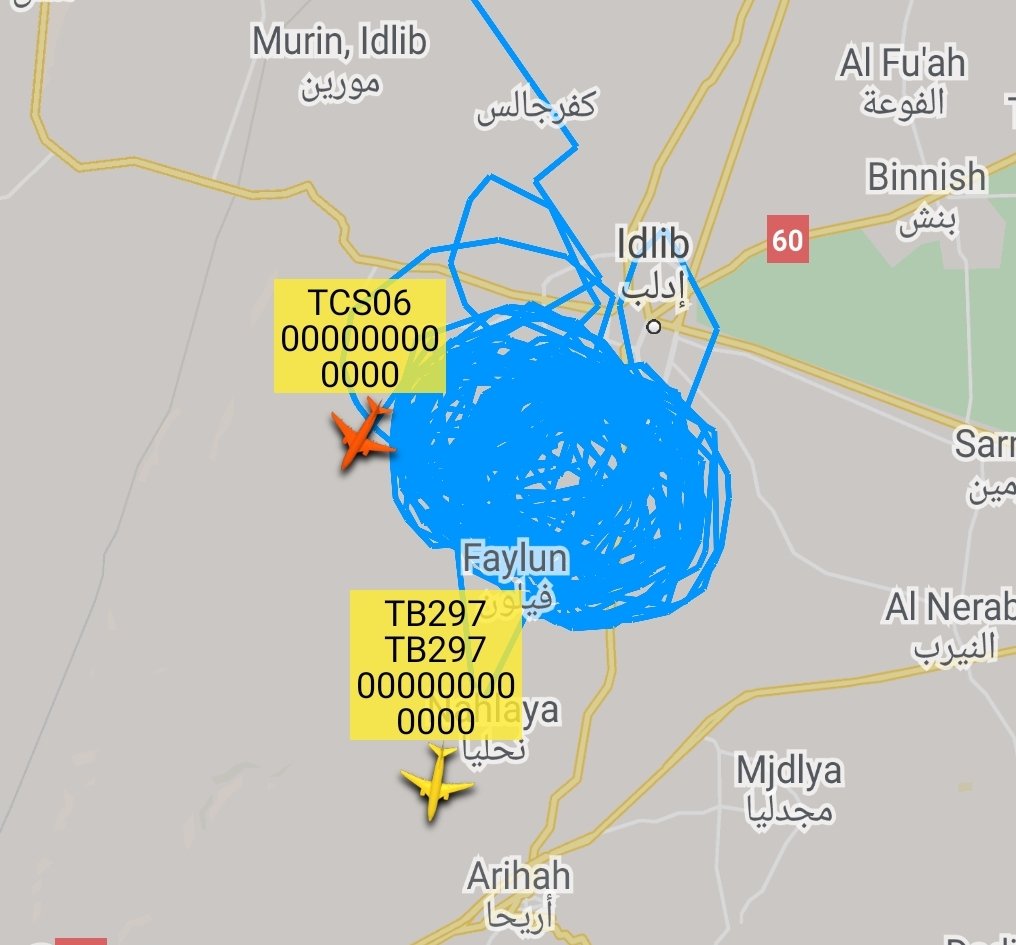 is_keelu's tweet photo. 2 Turkish #UAV's spotted S/W of Idlib, #Syria 

#TCS06 #TB297 #Drones https://t.co/kh1trRfbur