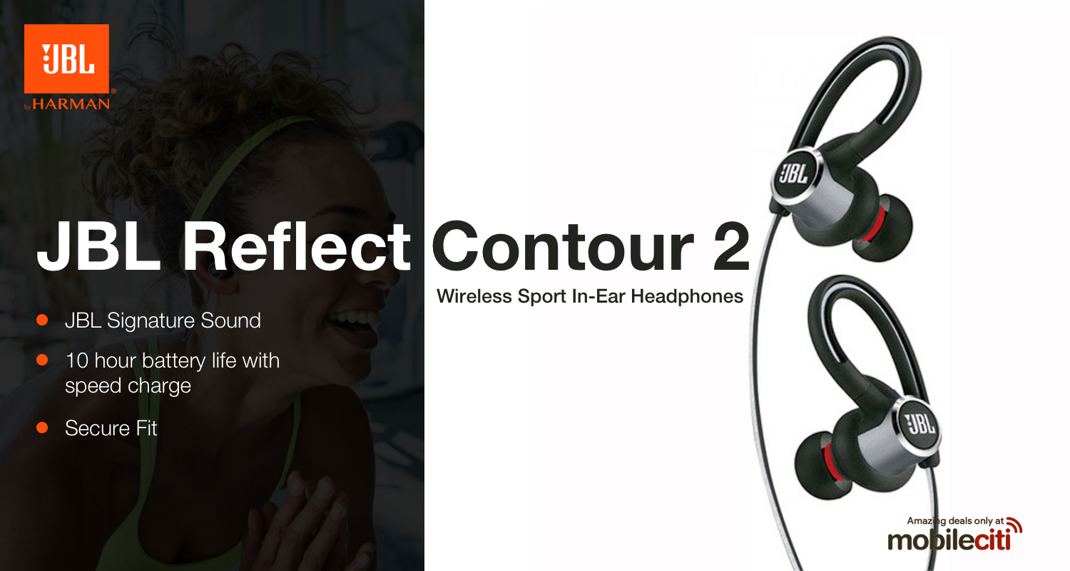 JBL Reflect Contour 2 Wireless Sport in-Ear Headphones