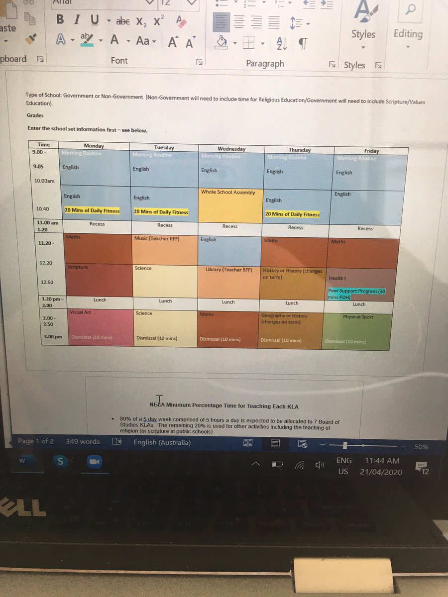 fugelsangm's tweet photo. Today in class we designed our mockup timetables. Great to build on these practical planning  skills for future teaching! #acuedu_p https://t.co/DwUH75cKVv