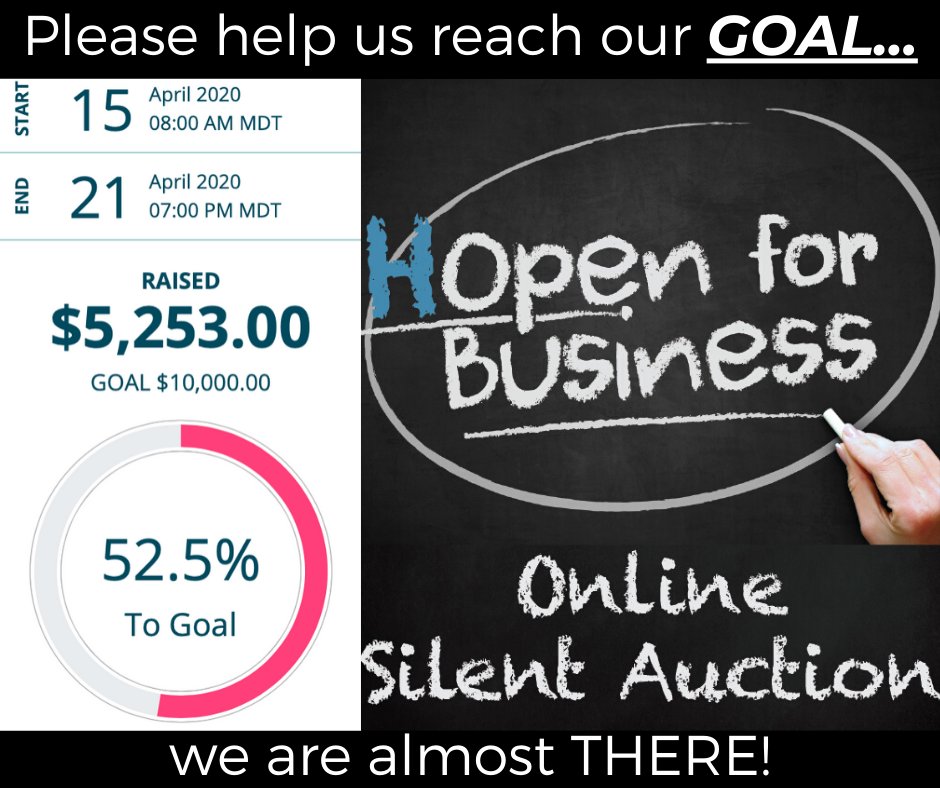 We are nearing the end of our #Online Silent Auction! Now is your chance to help us reach our goal of $10,000! Follow the link for a list of our #items &amp; for an #opportunity to bid: 32auctions.com/HOPE4OCC #OldColoradoCity
