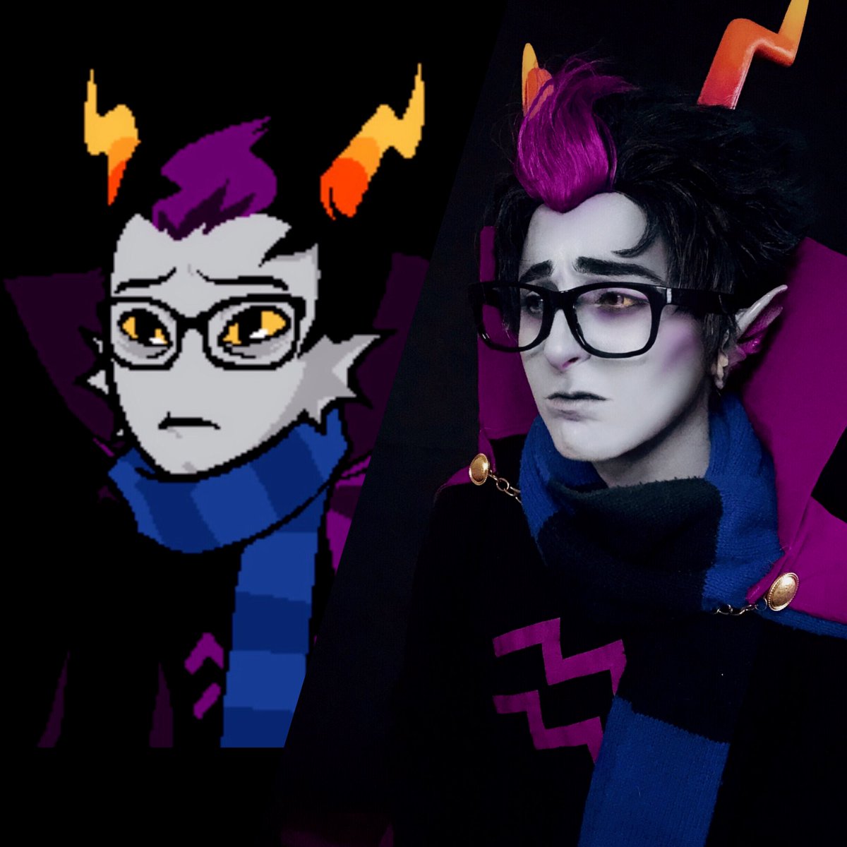 playsburb's tweet photo. the many faces of #eridanampora #homestuckcosplay #cosplay #eridan https://t.co/9OoFKXNoVE