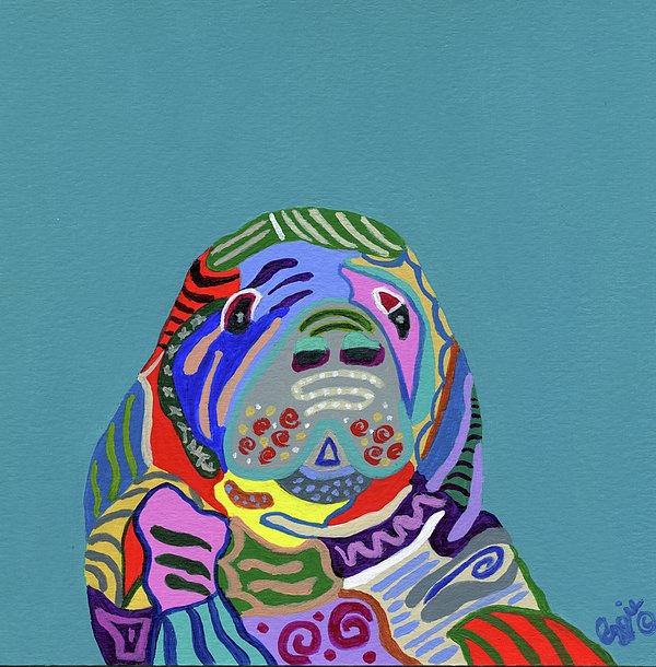 salistentome's tweet photo. New artwork for sale! - "The Gentle Sea Cow" - https://t.co/leefPigqJj @fineartamerica https://t.co/RlMA9PTsCN