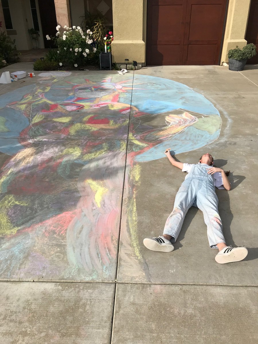 Serranoseahawks's tweet photo. Hey Serrano, what are you doing to pass the time? Check out this excellent drawing and inspirational quote from some of our Seahawks. #lfchalktalk #SeahawksStaySafeStayStrong #SerranoMissionPossible @LakeForestCA https://t.co/Fx7FsmnRi6