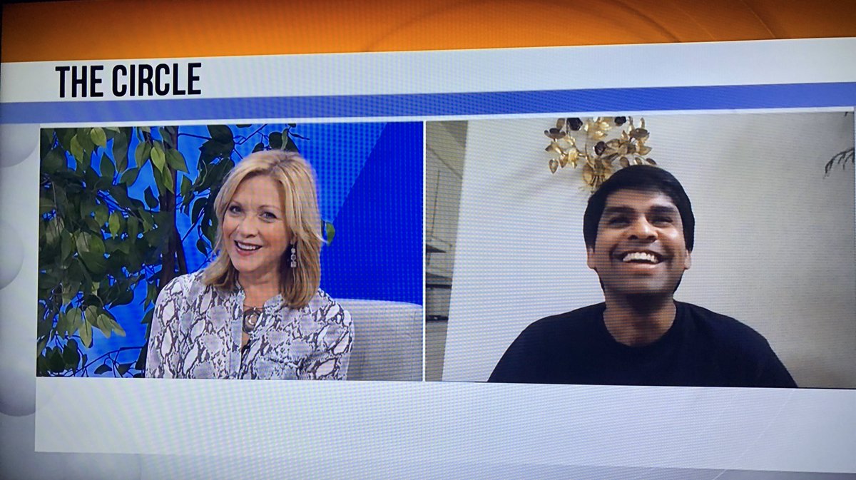 JoyRobertson's tweet photo. Thx so much @ShubhamGoel4635 @CircleNetflix for a fun @Ozarks_Live interview! #TheCircleNetflix #Shooby https://t.co/T7EWdKDzYU https://t.co/8okmvZ48ms