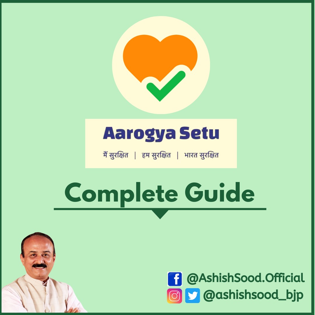 ashishsood_bjp's tweet photo. #AarogyaSetuApp is designed to track #CoronaCases in the country with help of Bluetooth & location.
It not only informs the user about precautions against #COVID19, but is also equipped with #SelfAssessmentTest to check whether the user is safe or at risk.
#IndiaFightsCorona https://t.co/KMUCrXc86m